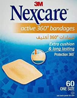 3M Nexcare 556-24DP Active Bandages, 60s