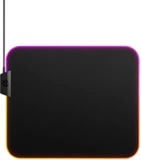 جهاز Steelseries Qck Gaming Surface - قماش موشور RGB متوسط ​​مُحسّن لمستشعرات الألعاب / Ca: سطح ألعاب Steelseries Qck- مُحسّن لمستشعرات الألعاب - سطح منسوج دقيق