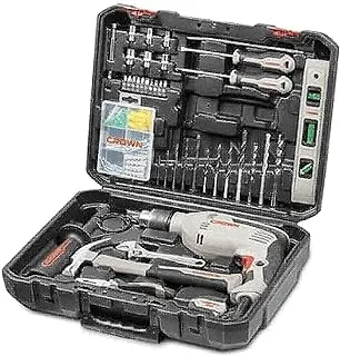 CROWN Crown Electric Impact Reversible Drill with Tool Case 98 Pieces