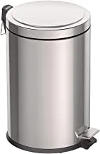 Tramontina 20Liter Stainless Steel Pedal Trash Bin with a Polished Finish and Removable Internal Bucket