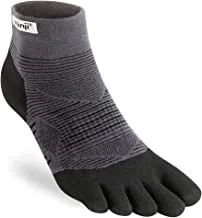 Injinji mens INJINJI - RUN LIGHTWEIGHT MINI CREW COOLMAX M BLACK/GREY socks