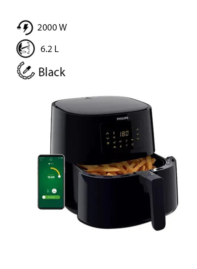 Philips Essential Connected Airfryer XL 6.2 L 2000 W HD9280/90 Black