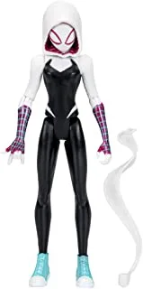 Spider-Man Marvel Across The Spider-Verse Spider-Gwen Toy, 6-Inch-Scale Action Figure with Web Accessory, Toys for Kids Ages 4 and Up