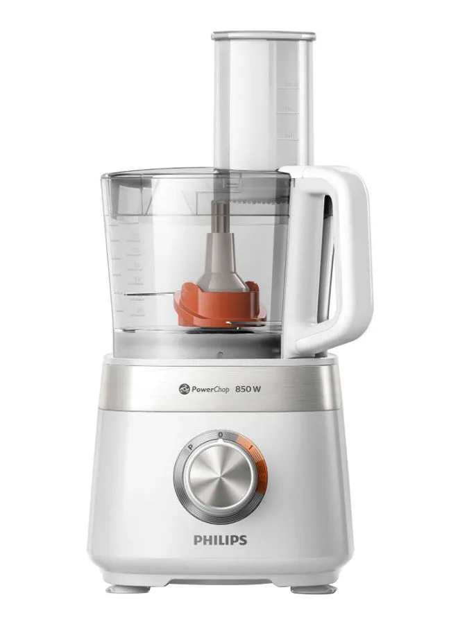 Philips Viva Collection Food Processor 1.5 L 850 W HR7530/01 White/Clear