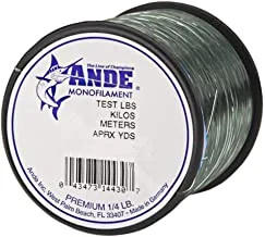 Ande A14-30G Premium Monofilament Fishing Line, 1/4-Pound Spool, 30-Pound Test, Green Finish, One Size