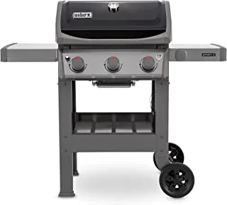 WEBER - Spirit II E-310 GBS Gas Grill Barbecue, Porcelain-enameled Flavorizer bars, Stainless steel burners, 145cm Height x 132cm Width x 66cm Depth