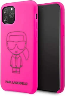 Karl Lagerfeld Ikonik Silicone Case For iPhone 11 Pro - Pink