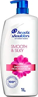 Head & Shoulders Smooth & Silky Anti-Dandruff Shampoo for Dry and Frizzy Hair, 1 L