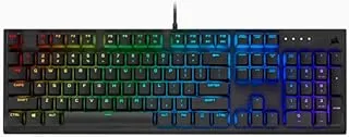 لوحة مفاتيح الألعاب الميكانيكية Corsair K60 RGB PRO - مفاتيح ميكانيكية CHERRY MV بنسبة 100٪ - أسود ، CH-910D019-NA
