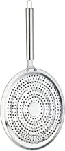 Royalford Stainless Steel Roaster - Round Design with Perforated Holes with Long Tube Cool Touch Handle with Hanging Loop, Ideal for Papad, Roti, Chapatti, Paratha & More, RF9978, Multi