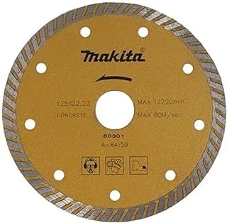 Makita A-84159 Acc Diamond Wheel Corrugated Type For Concrete/Marble, 125 Mm Size