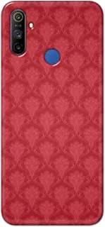 غطاء جراب Jim Orton مصمم بلمسة نهائية غير لامعة لهاتف Realme C3-Abstract Pattern Red