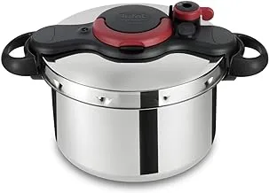 TEFAL Pressure Cooker | Clipso Minut Easy 7.5L | Stainless steel | All heat sources including induction | Cooks Up To 2 Times Faster | Vitamins Preserved |Made in France| 2 Years Warranty | P4624866