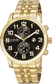 August Steiner Casual Watch Analog Display Quartz Movement For Men As8175Ygb, Band