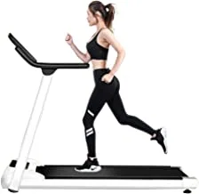 Coolbaby Pbj04 Folding Electric Multi-Function Treadmill With Led Display, Silver/Black