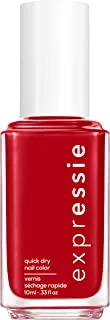 Essie Expressie Quick Dry Nail Polish, Seize The Minute, Red, 10 ml