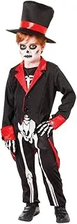 Bristol Novelty CC942 Mr. Bone Jangles Costume, White, Medium, 122-134 cm, Approx Age 5-7 Years, Mr Bone Jangles (M)