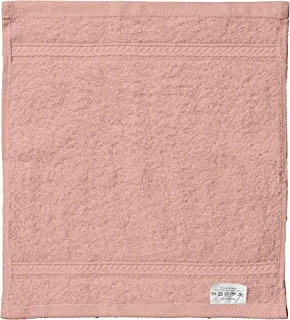 Hotel Linen Klub DEYARCO Princess Terry 100% Cotton 480 GSM Face Towel, Super Soft Quick Dry Highly Absorbent Dobby Border Ring Spun, Size: 30 x 30cm, Peach