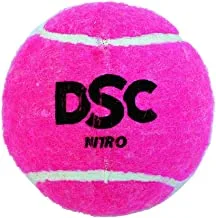 DSC Nitro Rubber Heavy Pink Cricket Tennis Ball (Pack of 12) (Pink)