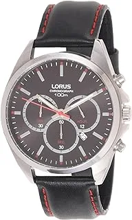 Lorus Sports Mens Analog Quartz Watch With Leather Bracelet Rt369Gx9