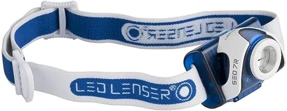 Ledlenser SEO7R-BL كشاف رأس LED قابل لإعادة الشحن (أزرق) - حزمة اختبار ، 6107R