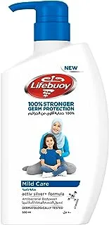 LIFEBUOY Antibacterial Body Wash, Mild Care, for 100% stronger germ protection* & hygiene, 500ml