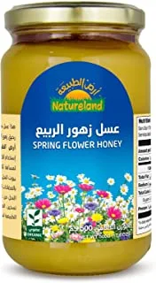 Natureland Spring Flower Honey, 500g - Pack of 1, Cream