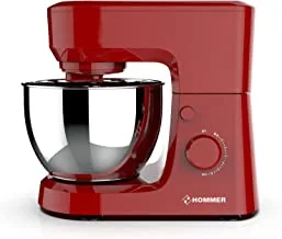 Hommer Stand Mixer 4L, Maroon/Red/Silver, min 2 yrs warranty