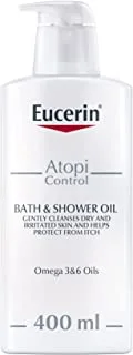 زيت الاستحمام Eucerin AtopiControl Bath and Shower Oil، 400ml