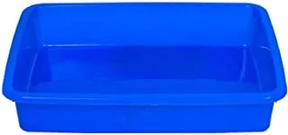 Kuber Industries Plastic Small Size Stationary Office Tray, File Tray, Document Tray, Paper Tray A4 Documents/Papers/Letters/Folders Holder Desk Organizer (Blue)