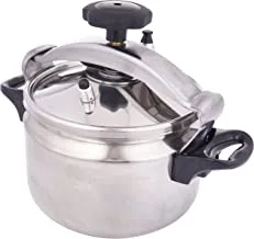 Al Saif Traditional Stainless Steel Pressure Cooker Size: 5Liter, Color: Silver