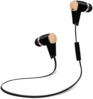 Sport Bluetooth Earbuds, Best Wireless Headphones for Sports Gym Running. IPX6 Waterproof Sweatproof, Fit Headset. Noise Cancelling Earphones w/Microphone Mic DZ-805(gold), Small