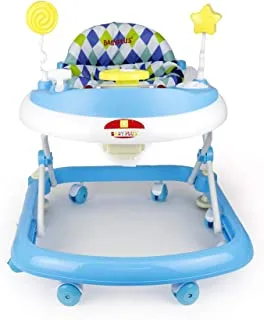 baby plus BP8997 Foldable And Multifunctional Walker, Blue-White