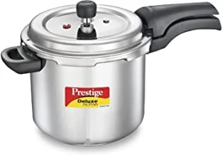 Prestige Deluxe Alpha Svachh, Stainless Steel Pressure Cooker - 5.5 Liters