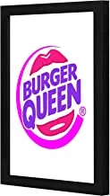 Lowha Burger Queen Wall Art Wooden Frame Black Color 23X33Cm By Lowha