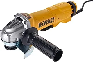 DeWalt 1700W 115/125mm Angle Grinder with E-clutch, Power off, Power Reset features with overload protection, Yellow/Black, DWE4234-B53 Year Warrnty