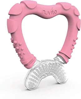 Nuvita Silicone Teether Form 6 Month, Pastel Pink