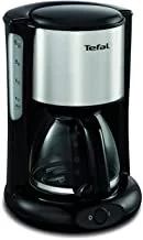 TEFAL Coffee Maker | 1.25L/10-15 cups capacity | 1000 W | Glass Jug | Anti-drip System | Permanent Filter included | Unlimited keep warm function | 2 Years Warranty | CM361827
