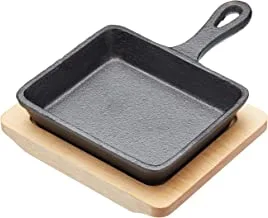 Kitchencraft Artfry18 Cast Iron Mini Frying Pan, 12.5X18X2Cm, Gift Boxed