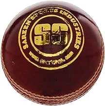 SS Gutsy Leather Cricket Ball, Senior, Pack of 6 (Red)