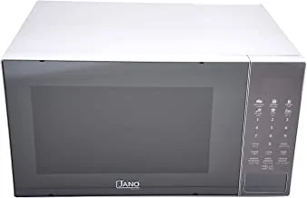 JANO 34L 1000W Electric Microwave Oven Digital, Auto Weight Cooking, Auto Defrost, Controls Language (Ar-Eng), 99 Minutes Timer With Bell Ring, Silver E01203 2 Years warranty