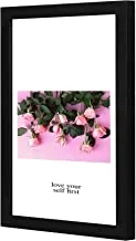 Lowha LWHPWVP4B-2666 Love Rose Wall Art Wooden Frame Black Color 23X33Cm By Lowha