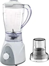 Joya 1.5 Liter High Quality Daily Collection Blender With Grinder (400W) With Measure Cup & Jar Safety Interlock | Strong Stianless Steel Blades | Grey & White Color