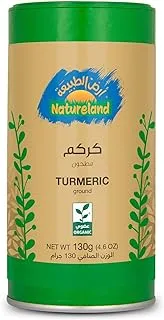 Natureland Turmeric Powder Tin, 130 G, Beige