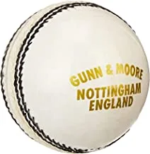 GM Crown Match Leather Cricket Ball (White)