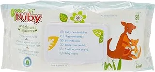 Nuby Baby Wipes for 0m+ Babies 80-Piece Pack
