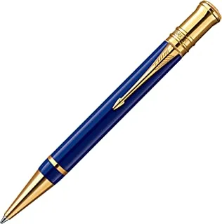 Parker Duofold International Lapis Blue Ballpoint Pen | Gold Trim| Gift Box| 7337