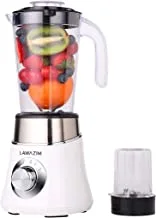 Lawazim 2-in-1 Two Speed Food Blender & Ice Crusher 300W 800ml Jug with Coffee Grinder White