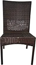 Qariet Alnwader Bamboo Living Room Chair, Dark Brown, Al436