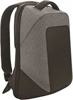 حقيبة كمبيوتر محمول Santhome للكبار من الجنسين من بوساداس مضاد للسرقة مع حقيبة ظهر بمنفذ USB خارجي ، اللون: رمادي / أسود